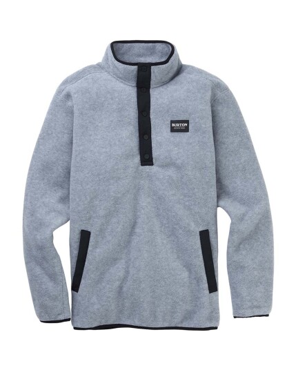 Burton Hearth Fleece Pullover M Gray Heather (Storlek L)