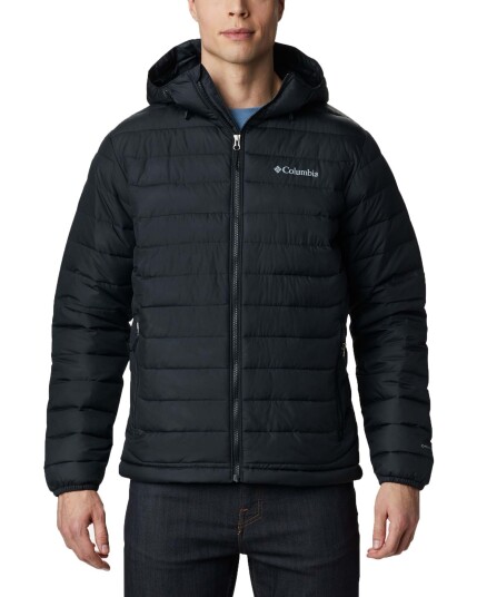 Columbia Powder Lite™ Hooded Jacket M Black (Storlek XL)