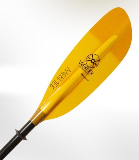 Werner Little Dipper Karbon/Glassfiber, Bøyd skaft Translucent Amber 210 Standard diameter