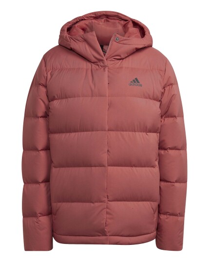 Adidas Helionic Hooded Down Jacket W Wonrød (Storlek L)