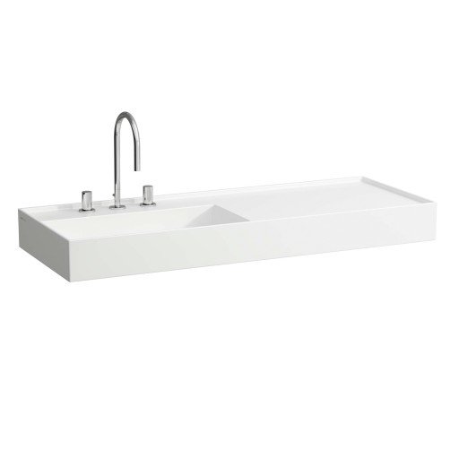 Kartell Laufen servant, 120x46 cm, venstre, hvit