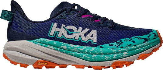 Hoka Speedgoat 6 Vym/Varsitynavy/Meteor 41 1/3 Dame