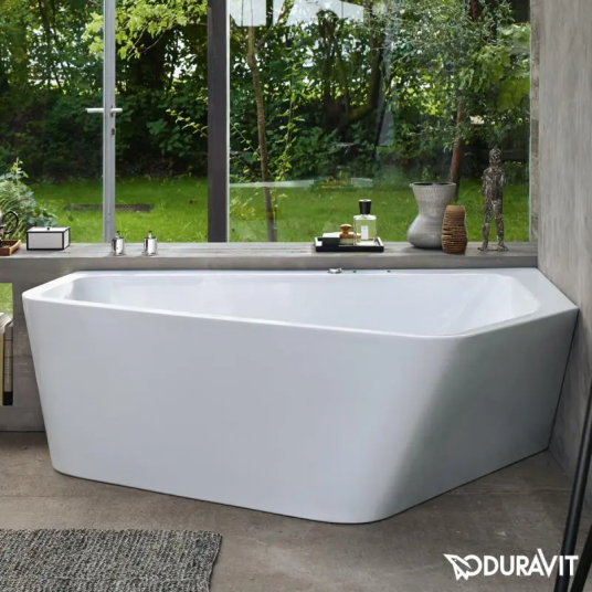 Duravit Paiova 5 Badekar med panel 1900x1400 mm, Høyre hjørne