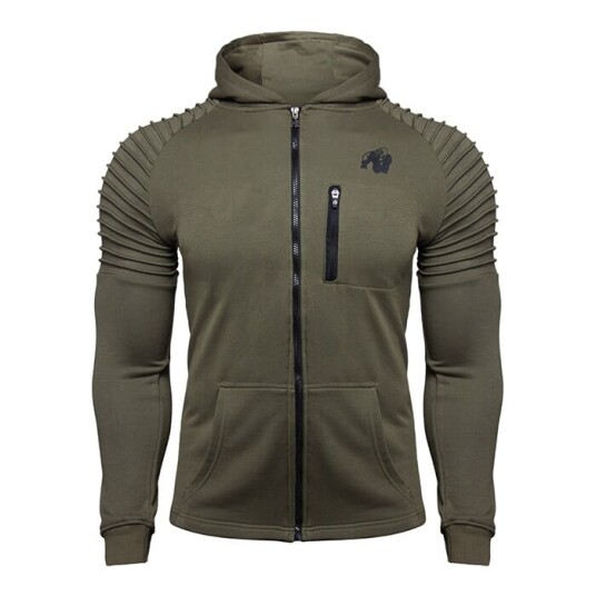 Delta Hoodie, Army Green Grön Small