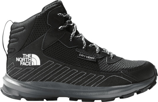 The North Face Kids' Fastpack Waterproof Mid Hiking Boots 37, TNF Black/TNF Black