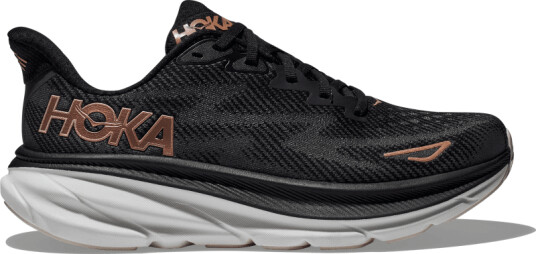 Hoka Clifton 9 42 2/3 Black/Rose Gold Dame