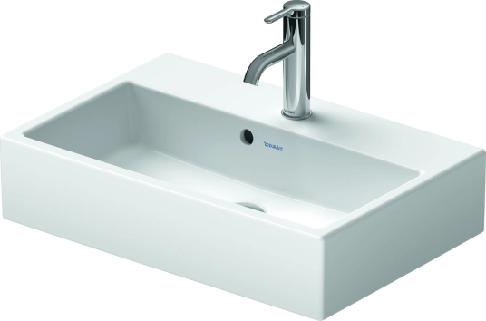 Duravit Vero Air Møbelservant 600x400 mm, 1 bl.hull, m/overløp, Hvit