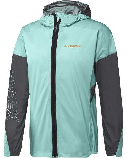 Adidas Agravic Pro Rain Jacket M Acid Mint/Black (Storlek M)