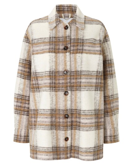 Samsøe and Samsøe Rosalie Overshirt 13191 W Whisper White Chip (Storlek M)