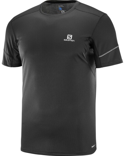 Salomon Agile S/S Tee M Black (Storlek XL)