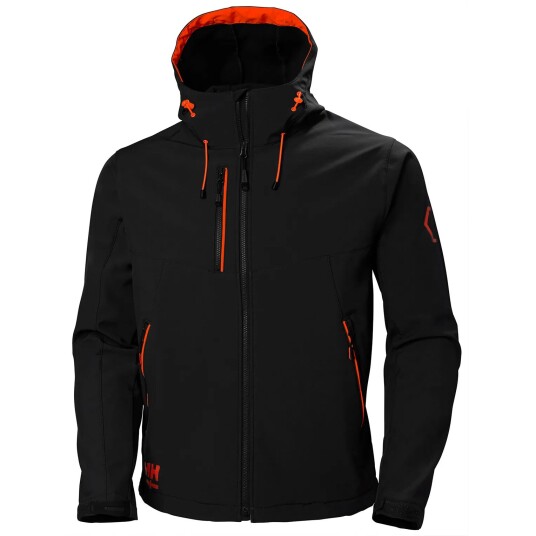 HH Workwear Workwear Helly Hansen Chelsea Evolution Softshelljakke Med Hette Svart M