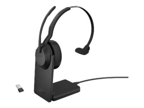 Jabra Evolve2 55 Hodesett Usb-c Via Bluetooth-adapter Optimized For Microsoft Teams Mono Svart