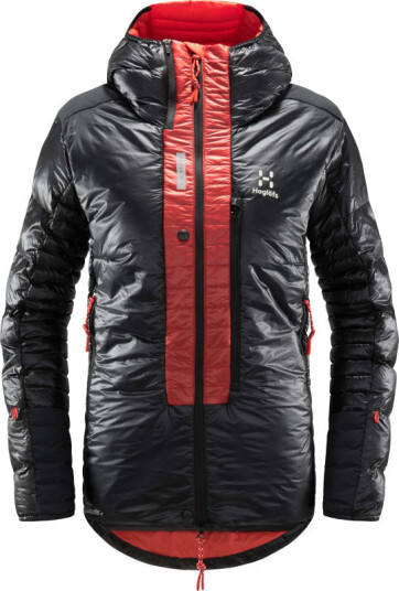 Haglöfs L.I.M ZT Down Jacket Women M, True Black/Zenith Red