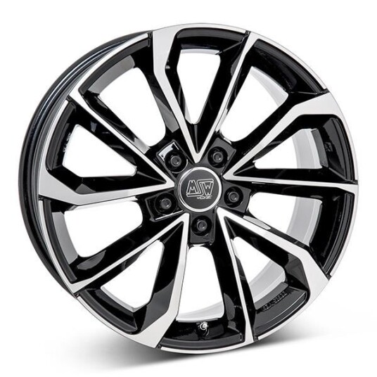 Msw 42 Gloss Black Polished 8x18 5x120 ET45 B65.1