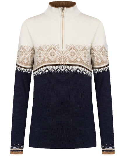 Dale Of Norway St. Moritz Sweater W Navy/Bronze/Beige/Offwhite (Storlek M)