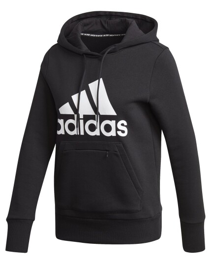 Adidas Badge of Sport Pullover Hoodie W Black (Storlek S)