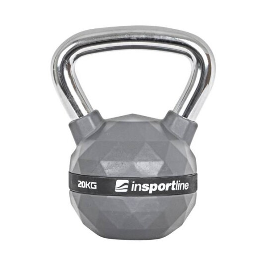 Gummibelagt Kettlebell inSPORTline PU 20 kg