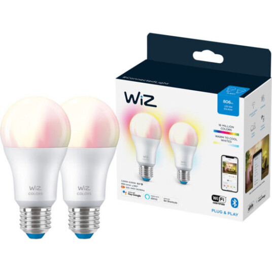 Wiz Startsett WCA 2x8,5W A60 E27 WiFi - 60434 1732447 1732448