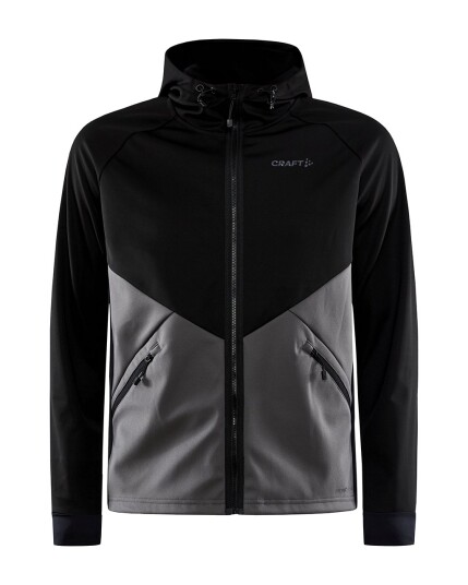 Craft Glide Hood Jacket M Black-Granite (Storlek S)