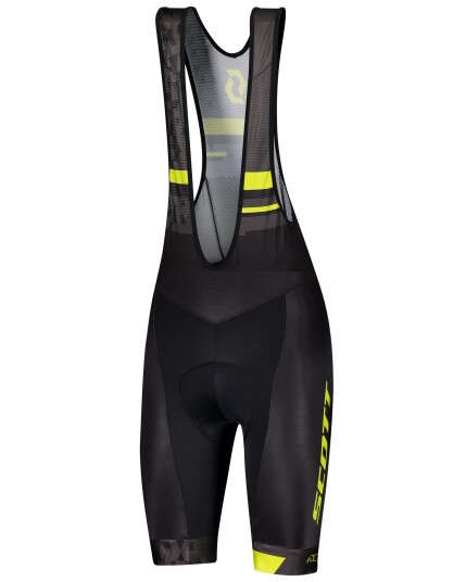 Scott RC Team ++ Bibshorts M Black/Sulphur Yellow (Storlek M)