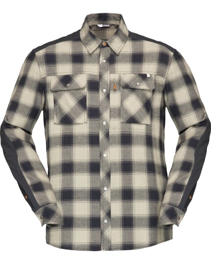 Norrøna Svalbard Flannel Shirt M Sandstone (Storlek L)