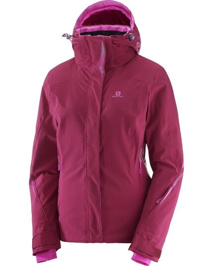 Salomon Brilliant Jacket W Beet Red (Storlek S)