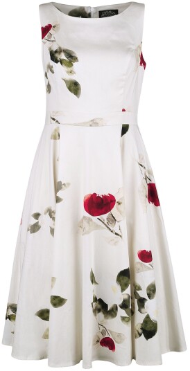 H&R London - Rockabilly Middellang kjole - Maeva Swing Dress - XS til XXL - Damer - flerfarget