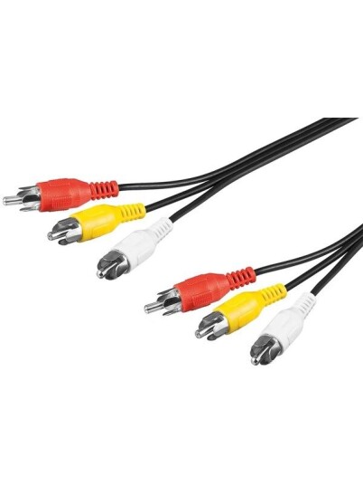 Pro Composite audio/video connector cable 3x RCA