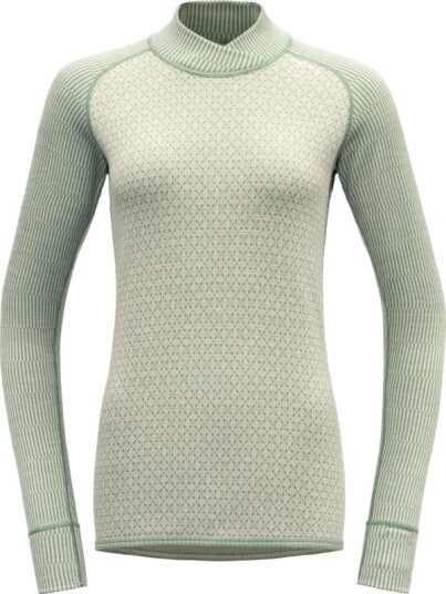 Devold Women's Kvitegga Merino 230 Cross Neck L, Raw White