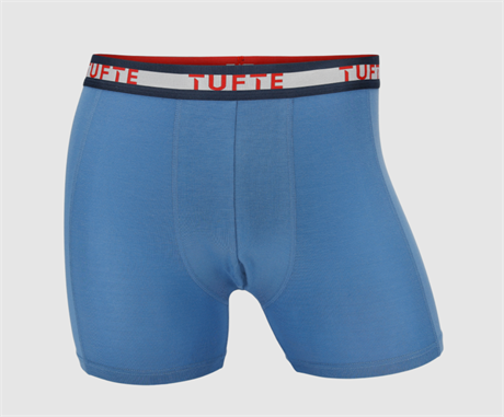 Tufte Mens Softboost Boxer Briefs Quiet Harbor (#497FAA ) M