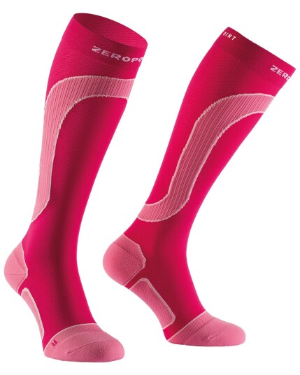 Zero Point Merino Wool Compression Socks W Pink (Storlek 35-37)