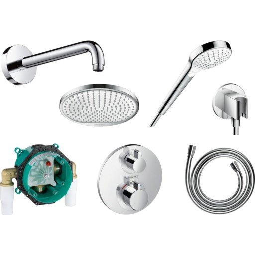 Hansgrohe Ecostat S dusjsett, krom