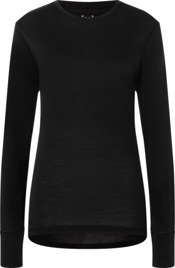 super.natural Women's Tundra175 Long Sleeve S, Jet Black