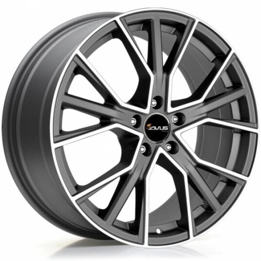 Avus Af18 Matt Anthracite Polished 8.5x19 5x112 ET40 B66.6