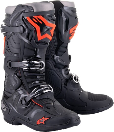 Alpinestars Tech 10 Motocross støvler 49 50 Svart Rød