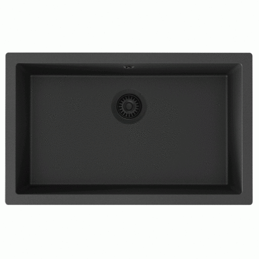 Lavabo Jupiter 800 kjøkkenvask, 75,6x46,6 cm, sort