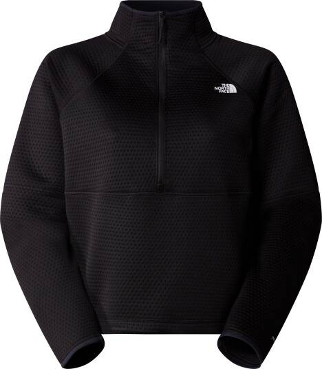 The North Face Women's Vertical Thermal 1/4 Zip Fleece TNF Black L