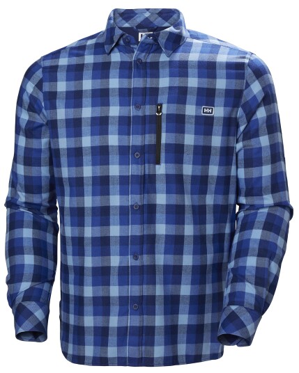 Helly Hansen Lokka L/S Shirt M Catalina Blue Plaid (Storlek L)