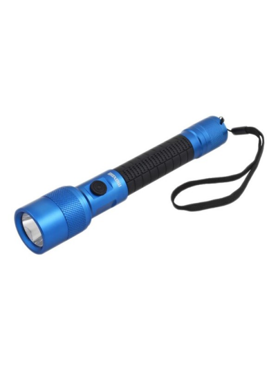 Maxell UV LED flashlight IP44 aluminum blue