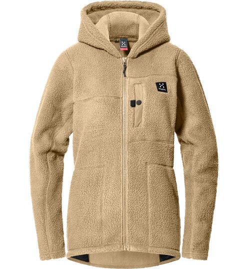 Haglöfs Women's Malung Pile Hood Sand S, Sand