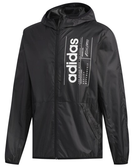 Adidas Brilliant Basics Windbreaker M Black/White (Storlek XXL)