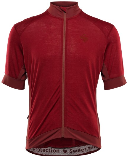 Sweet Protection Crossfire Merino S/S Jersey M Deep Earth Red (Storlek M)