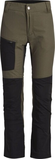 Lundhags Juniors' Fulu Stretch Hybrid Pant 128, Forest Green/Black