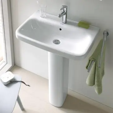 Duravit Durastyle Vegghengt servant 550x440 mm. 1 blanderhull, Wondergliss