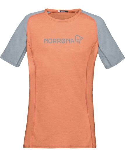 Norrøna Fjørå Equaliser Lightweight T-Shirt W Flamingo/Drizzle (Storlek XS)