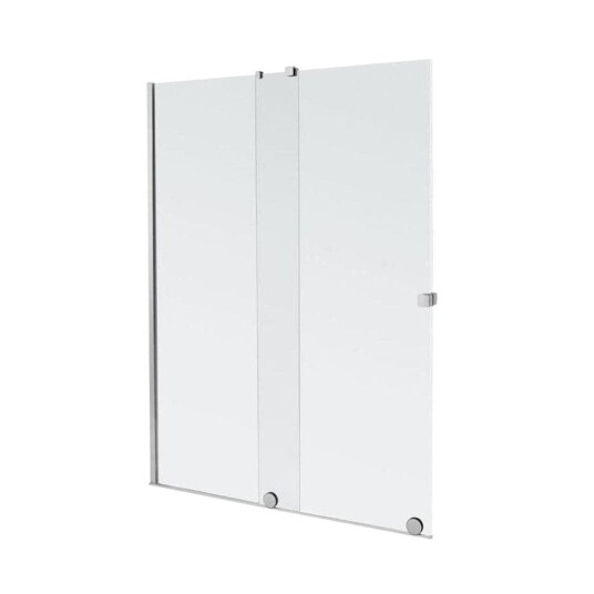 Alterna Pureday Walk-in Dusj med Klart Glass - B110-180cm Krom / 160-180cm Venstre Hengslet