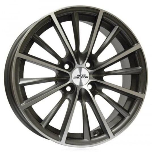 Inter Action Velocity Anthracite Polished 6.5x15 4x108 ET25 B65.1