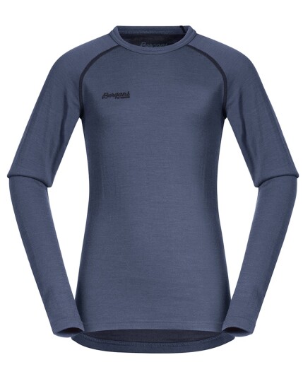 Bergans Akeleie Youth Shirt Fogblue/Dk Navy (Storlek 128)