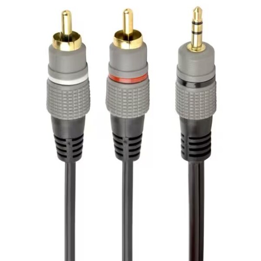 Lydkabel - 3,.5mm til 2xRCA 1,5m