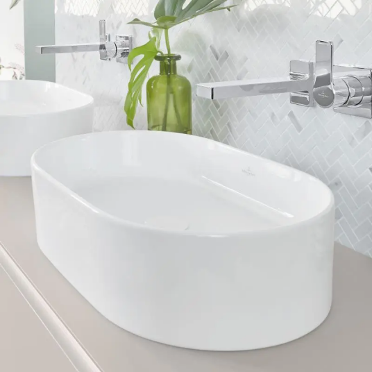 VILLEROY & BOCH COLLARO SERVANT C+ OVAL 56X36 HVIT ALPIN